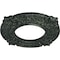 Ekena Millwork Benson Ceiling Medallion (Canopies up to 4 1/8"), 9"OD x 4 1/8"ID x 5/8"P, Painted Turtle Crackle CM09BNPTC - alternate 5